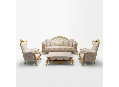 Zestaw sofowy 3311 miejsce do siedzenia Sofa Zestaw do salonu Chesterfield Fotel Włókienniczy Nowość