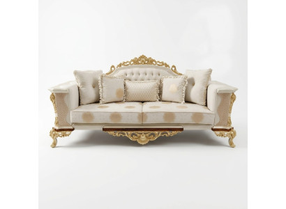 Sofa trzyosobowa projektowana 3 miejsce do siedzenia kanapy Włókienniczy Sofa Chesterfield materiałowa nowa