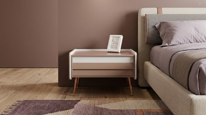 Design Stolik nocny konsola Side Sleep Pokój Luksusowe Konsole stoły Drewno