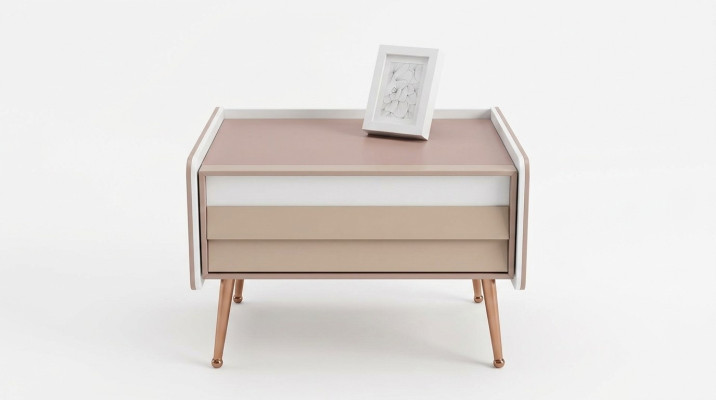 Design Stolik nocny konsola Side Sleep Pokój Luksusowe Konsole stoły Drewno