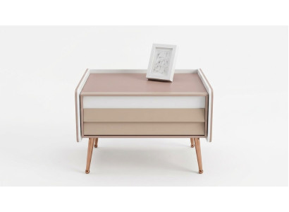 Design Stolik nocny konsola Side Sleep Pokój Luksusowe Konsole stoły Drewno