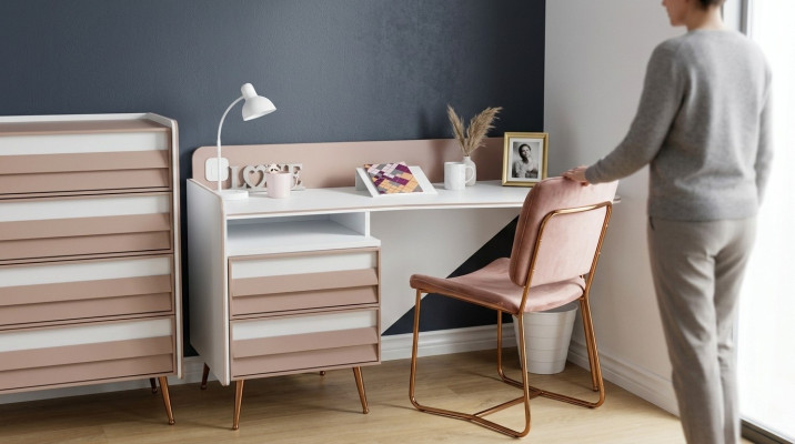 Biurko Nowoczesne Biurko Drewno Żłobek Młodzieżowy Design Meble Nowe