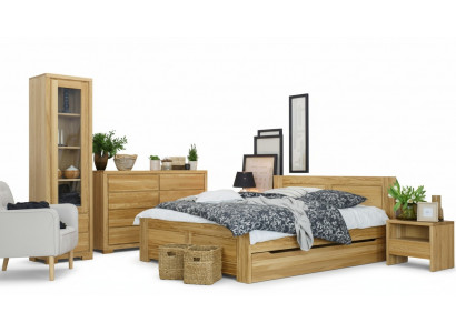 Sypialnia Łóżko Drewniane Oryginalne Drewno Łóżko Łóżko Hotelowe 180x200 cm Styl Masywne Meble