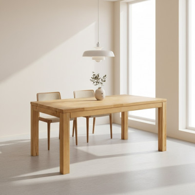 Stół obiadowy Drewno Living Jadalnia Pokój Tabela 140x90cm Stoły do ​​jadalni Solidny Solidne drewno stoły