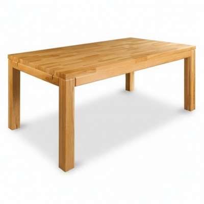 Stół obiadowy Drewno Living Jadalnia Pokój Tabela 140x90cm Stoły do ​​jadalni Solidny Solidne drewno stoły