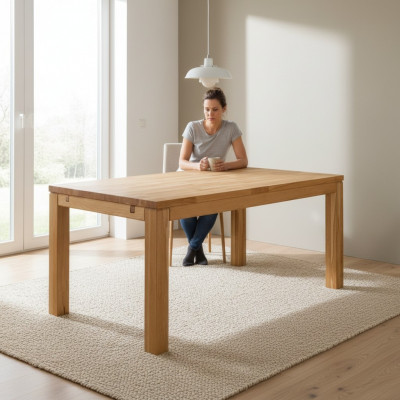Stół obiadowy Drewno stoły Living Jadalnia Pokój Solidne drewno stoły do ​​jadalni Prawdziwe drewno 120x80