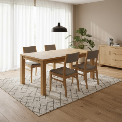 Stół obiadowy Drewno stoły Living Jadalnia Pokój Tabela Solidne drewno Stoły do ​​jadalni Prawdziwe drewno 80x80