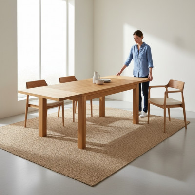 Stół obiadowy Drewno stoły Living Jadalnia Pokój Tabela Solidne drewno 160x90cm Stoły do ​​jadalni Solidny