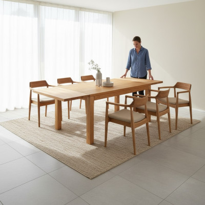 Tabela Stół obiadowy Massive Meble jadalnia 140x90cm Prawdziwe Drewno Lite drewno Nowe stoły