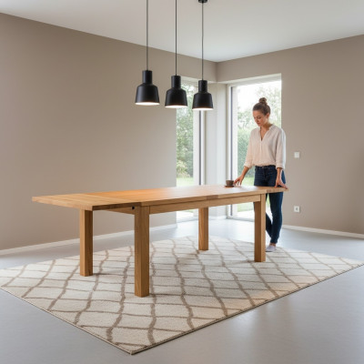 Stół obiadowy Massive Meble jadalnia Tabela 160x90cm Prawdziwe Drewno Lite drewno Nowe stoły