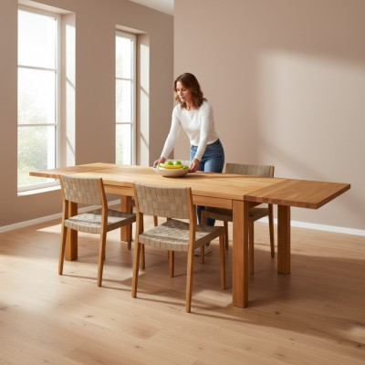 jadalnia Stół obiadowy Masywne stoły Tabela 140x90cm Prawdziwe Drewno Lite drewno Nowe Meble