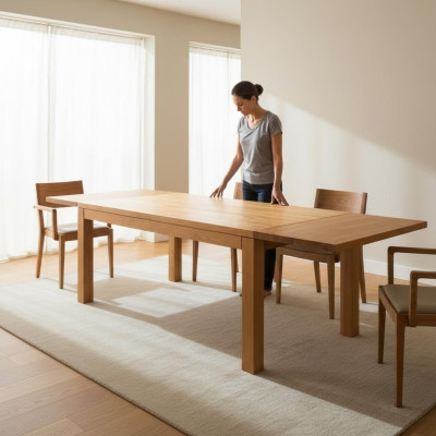 Stół obiadowy Masywne stoły Meble jadalnia Tabela 160x90cm Prawdziwe Drewno Lite Drewno Nowe