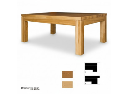 Stolik boczny stolik kawowy Oryginalne drewno Solidne Meble Dąb 100x70 cm Nowe stoły