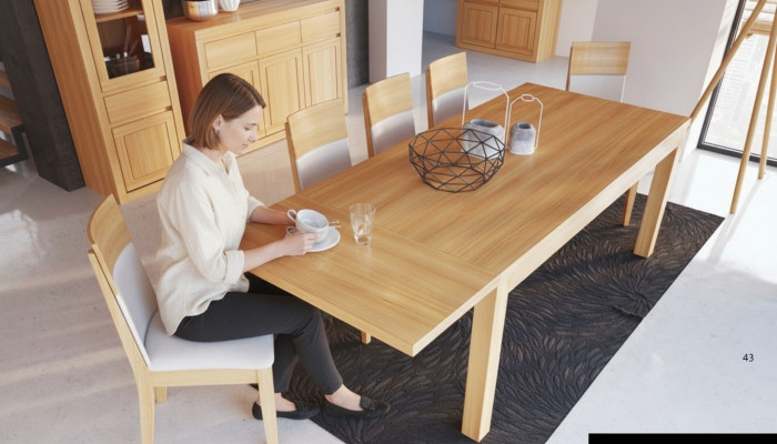 Stół obiadowy Drewno stoły Living Jadalnia Pokój Tabela Solidne drewno 120x90cm Stoły do ​​jadalni Solidny