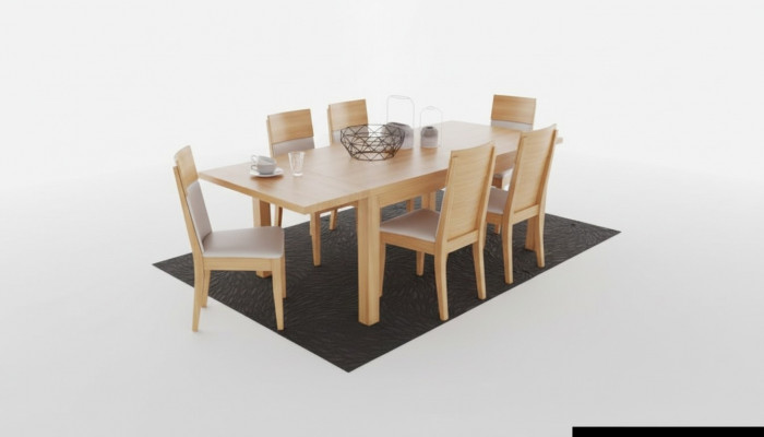 Stół obiadowy Drewno stoły Living Jadalnia Pokój Tabela Solidne drewno 120x90cm Stoły do ​​jadalni Solidny