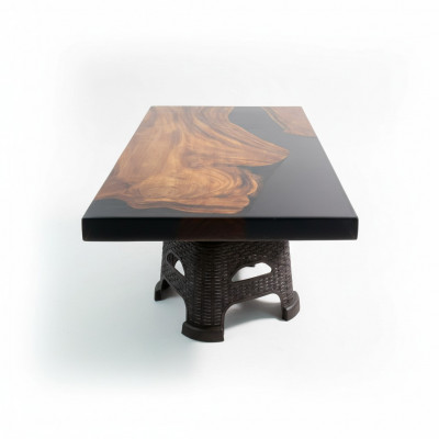 stolik kawowy River Table Solidny stoły 100x60 River Table Oryginalne drewno