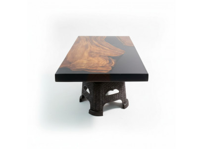 stolik kawowy River Table Solidny stoły 100x60 River Table Oryginalne drewno