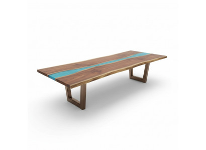Stół obiadowy Stół rzeczny Prawdziwy drewniany stół rzeczny 260x100 Masywne stoły