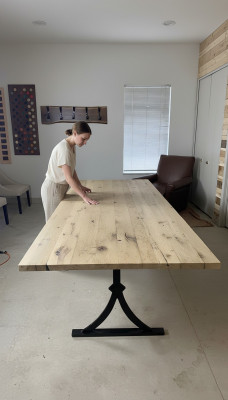 Oryginalne Drewno Żywica epoksydowa Stół obiadowy River Table 260x90 Nowe stoły Solidny