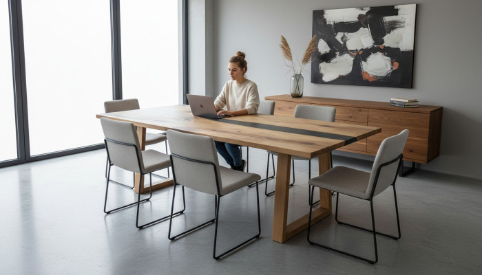 Stół konferencyjny Stół obiadowy Ręcznie wykonany designerski stół Współczesny