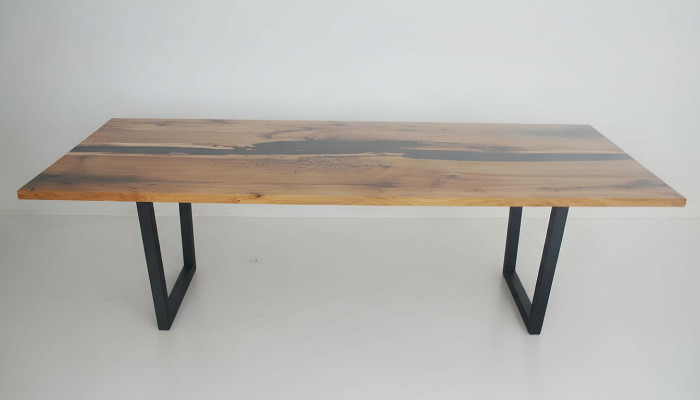 Stół obiadowy Drewno stoły Living Jadalnia Pokój Tabela 220x90 Solidne drewniane stoły do ​​jadalni