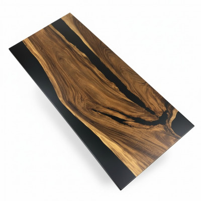 Stół obiadowy Stół Black River Autentyczne Drewno 220x95 stoły Żywica epoksydowa Nowość
