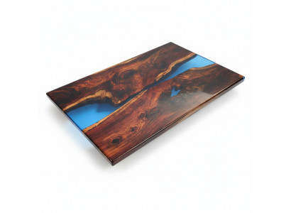 stoły Stół obiadowy Design Tabela Modern Sea River Meble 200x90 Żywica Epoksydowa Ocean