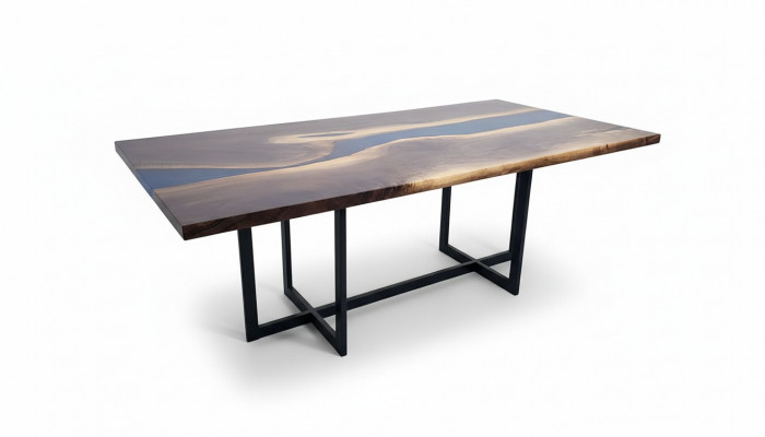 Stół obiadowy Design Tabela Żywica Nowoczesne stoły Sea Ocean River Meble 220x90 Epoxy
