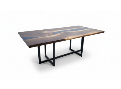 Stół obiadowy Design Tabela Żywica Nowoczesne stoły Sea Ocean River Meble 220x90 Epoxy