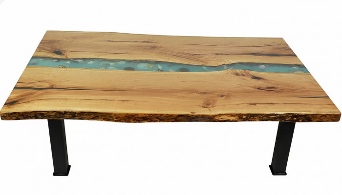 Stolik stolik kawowy Meble epoksydowe Projektant Tabela Żywica epoksydowa stoły 120x70cm