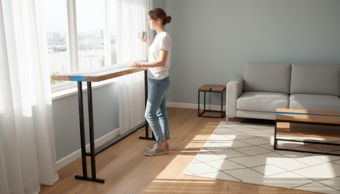 Stolik Stół konsolowy Projektant Tabela Stół konsolowy 140*30cm
