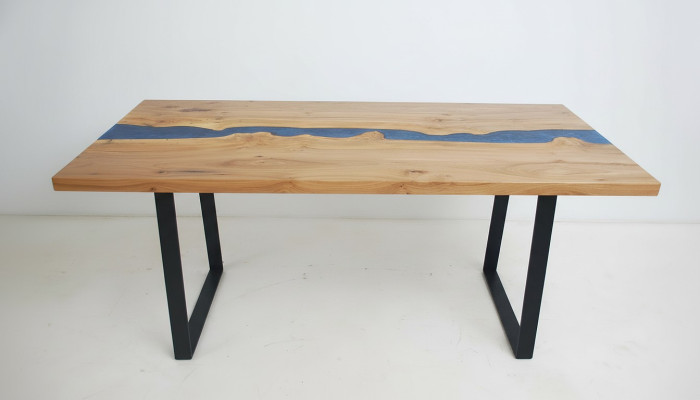 Wykonane na miarę Autentyczne Drewno Żywica epoksydowa Tabela Epoxy River Cena 1m2 stoły Żywica
