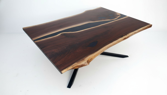 Żywica epoksydowa Wykonane na miarę Tabela Epoxy Resin River Real Drewno Cena 1sqm stoły