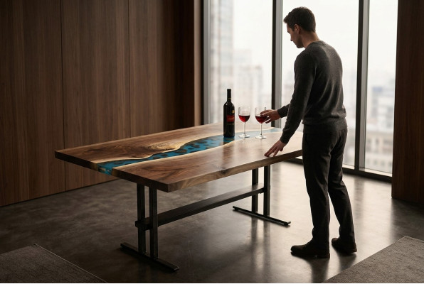 Projektant Stolik Ręcznie robiony wodospad stolik kawowy Stolik stolik kawowy Cena