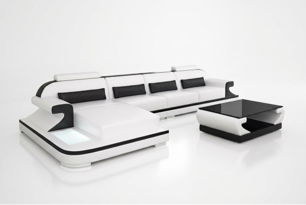 Skórzana sofa narożna sofa tapicerowana Podkładka Couch Zestaw narożny Żywy krajobraz