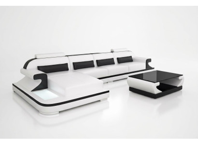 Skórzana sofa narożna sofa tapicerowana Podkładka Couch Zestaw narożny Żywy krajobraz