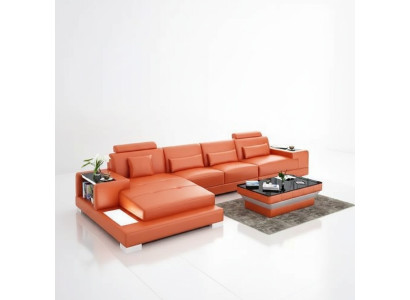 Podkładka Narożnikowa kanapa Żywy krajobraz designerska sofa Narożnikowa kanapa L-shape Narożnikowa kanapa skórzana sofa