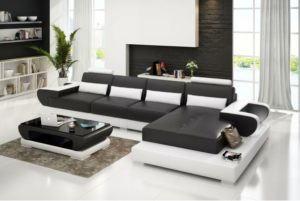Sofa skórzana sofa narożna sofa tapicerowana Zestaw narożny Żywy krajobraz Podkładka