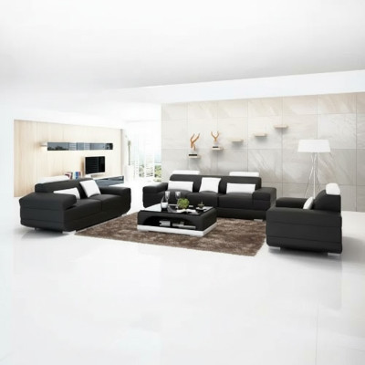 Design Zestaw sofowy Sofa 321 miejsce do siedzenia stolik kawowy Obcios Skóra Zestaw Grupa 4-częściowy
