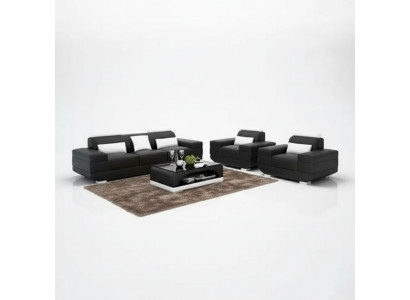 Design Zestaw sofowy Sofa 321 miejsce do siedzenia stolik kawowy Obcios Skóra Zestaw Grupa 4-częściowy