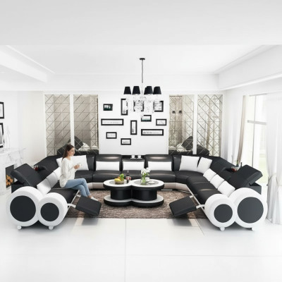 Narożnikowa kanapa UForm Nowoczesna Sofa Skórzana Sofa Kanapy Podkładka Designerskie Sofy Ustawić