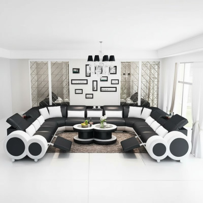 Narożnikowa kanapa UForm Nowoczesna Sofa Skórzana Sofa Kanapy Podkładka Designerskie Sofy Ustawić