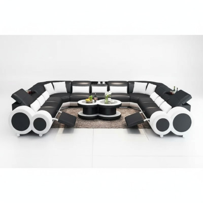 Narożnikowa kanapa UForm Nowoczesna Sofa Skórzana Sofa Kanapy Podkładka Designerskie Sofy Ustawić