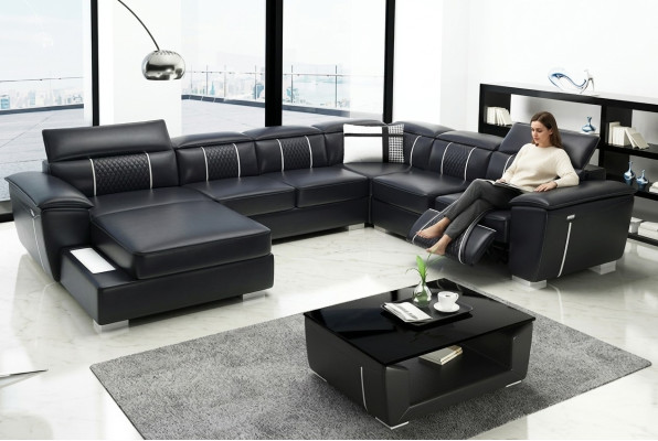 Design Kanapa Narożnikowa kanapa Zestaw narożny Sofa Sofy Kanapy Tabela 2-częściowe. Żywy krajobraz