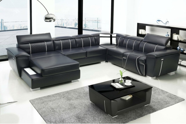 Design Kanapa Narożnikowa kanapa Zestaw narożny Sofa Sofy Kanapy Tabela 2-częściowe. Żywy krajobraz