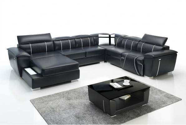 Design Kanapa Narożnikowa kanapa Zestaw narożny Sofa Sofy Kanapy Tabela 2-częściowe. Żywy krajobraz