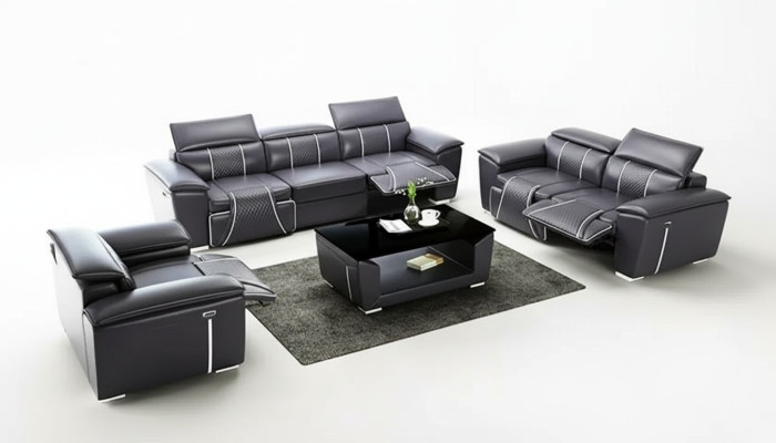 Zestaw sofowy 321 miejsce do siedzenia Zestaw Design Sofa Kanapy Podkładka Kanapa Modern Tabela Nowość