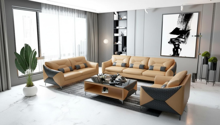 Zestaw sofowy 321 miejsce do siedzenia Zestaw Design Sofa Kanapy Kanapa Luksusowa Nowa konstrukcja Podkładki