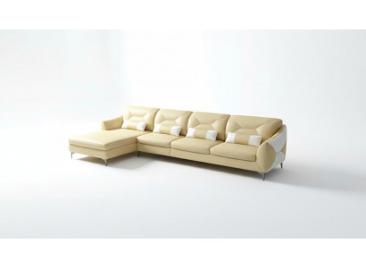 Sofa skórzana Sofa designerska Narożnikowa kanapa w kształcie litery L Sofa nowoczesna Skórzana sofa Narożnikowa kanapa Podkładka