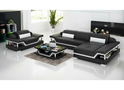Narożnik kanapa Żywy krajobraz narożnik Zestaw narożny Podkładka sofa Skórzana sofa w kształcie litery L